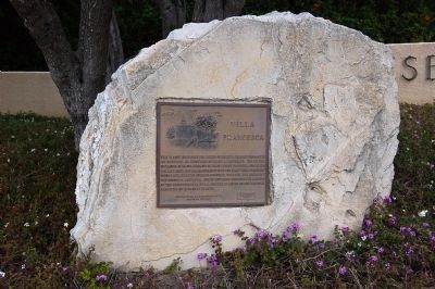 Villa Francesca Marker. Click for full size. Villa Francesca Marker image. Click for full size.