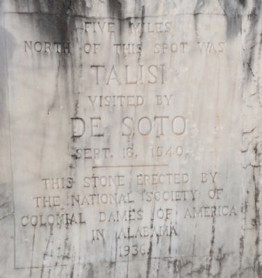 Talisi visited by De Soto Marker image. Click for full size.