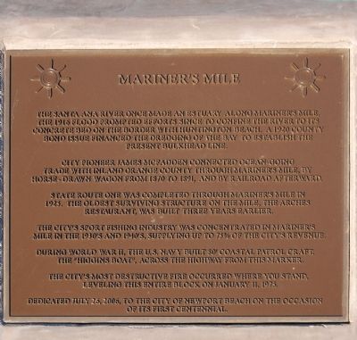 Mariner's Mile Marker image. Click for full size.