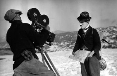 Filming Charlie Chaplin’s Gold Rush. Click for full size. Filming Charlie Chaplin’s Gold Rush image. Click for full size.