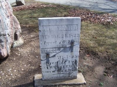 Col. William Ward grave image. Click for full size.