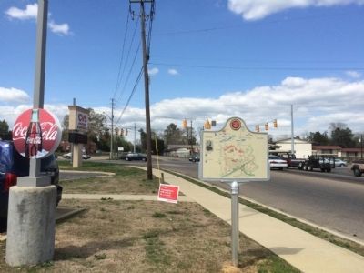 View of marker look towards U.S. 80 image. Click for full size.
