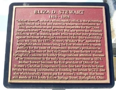 Eliza D. Stewart Marker image. Click for full size.