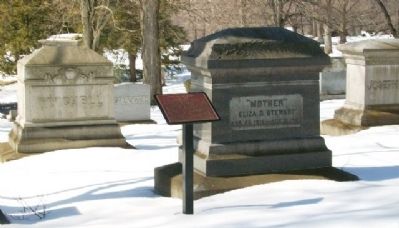 Eliza D. Stewart Marker and Grave Marker image. Click for full size.