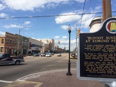 View up Broad Street from marker.. Click for full size. View up Broad Street from marker. image. Click for full size.