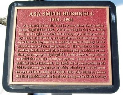 Asa Smith Bushnell Marker image. Click for full size.