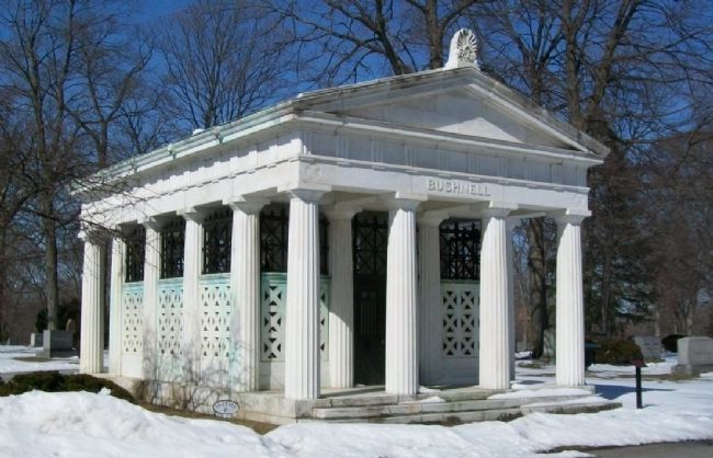 Asa Smith Bushnell Mausoleum and Marker. Click for full size. Asa Smith Bushnell Mausoleum and Marker image. Click for full size.