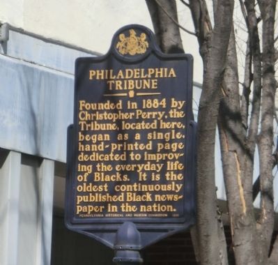 Philadelphia Tribune Marker image. Click for full size.