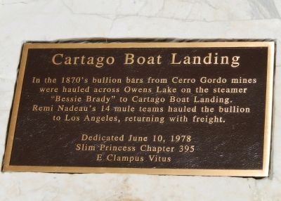 Cartago Boat Landing Marker image. Click for full size.