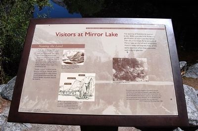Visitors at Mirror Lake Marker image. Click for full size.