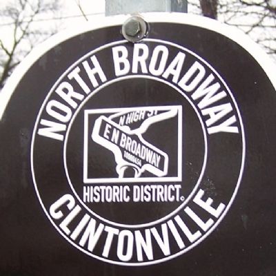 East North Broadway Historic District Marker. Click for full size. East North Broadway Historic District Marker image. Click for full size.