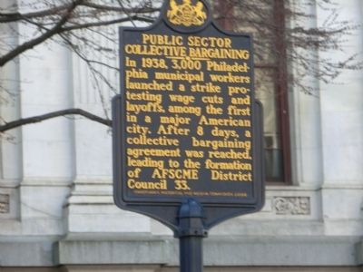 Public Sector Collective Bargaining Marker. Click for full size. Public Sector Collective Bargaining Marker image. Click for full size.