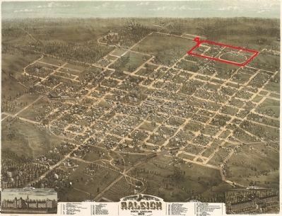 1872 Map of Raleigh, North Carolina image. Click for full size.