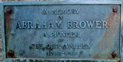 Abraham Brower Marker image. Click for full size.