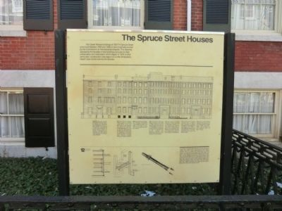 The Spruce Street Houses Marker image. Click for full size.