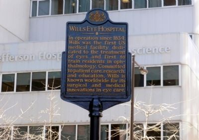 Wills Eye Hospital Marker image. Click for full size.