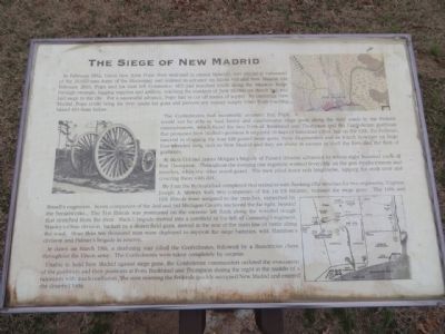 The Siege of New Madrid Marker image. Click for full size.