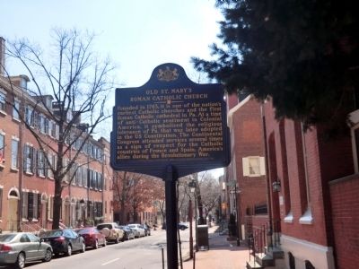 Old St. Mary's Roman Catholic Church Marker image. Click for full size.