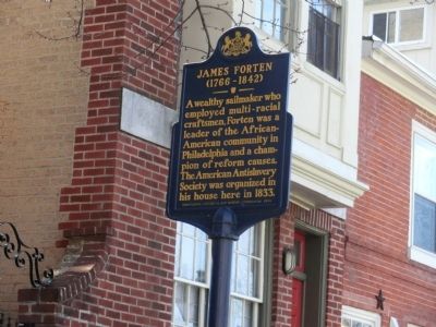 James Forten Marker image. Click for full size.