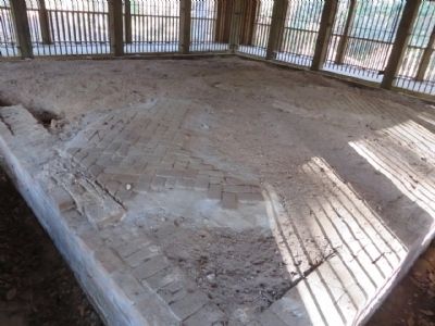 Ruins of the original Foundation of Baldwin County's First Courthouse Marker image. Click for full size.