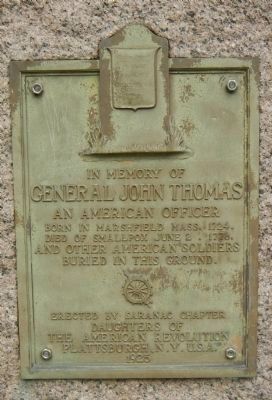 General John Thomas Marker image. Click for full size.