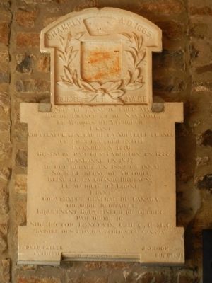 Fort Chambly Marker. Click for full size. Fort Chambly Marker image. Click for full size.