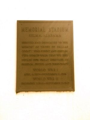 Memorial Stadium Marker image. Click for full size.