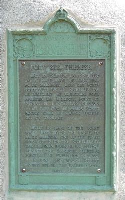 Fort Ste. Therese Marker image. Click for full size.