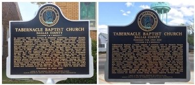 Tabernacle Baptist Church Marker image. Click for full size.