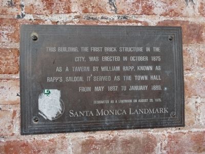 Rapps Saloon Marker image. Click for full size.