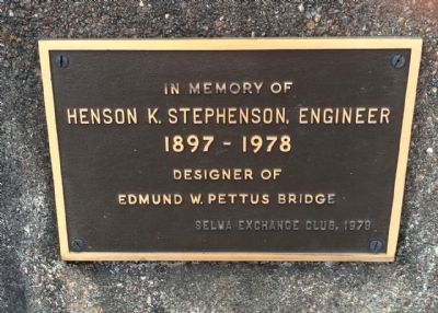 Edmund Pettus Bridge plaque image. Click for full size.
