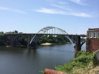 Edmund Pettus Bridge above Alabama River. image. Click for full size.