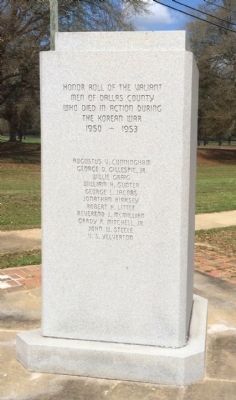 Dallas County Korean War Memorial (Rear) image. Click for full size.