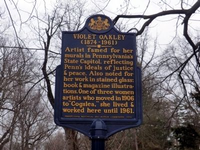 Violet Oakley Marker image. Click for full size.