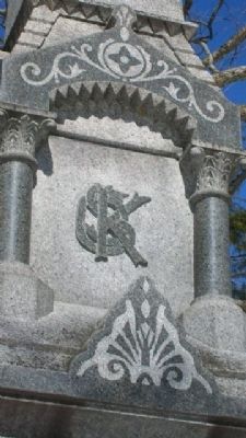 Oliver Smith Kelly Grave Marker Detail image. Click for full size.
