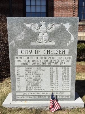 City of Chelsea Marker image. Click for full size.
