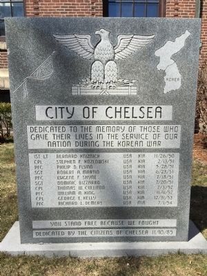 City of Chelsea Marker. Click for full size. City of Chelsea Marker image. Click for full size.