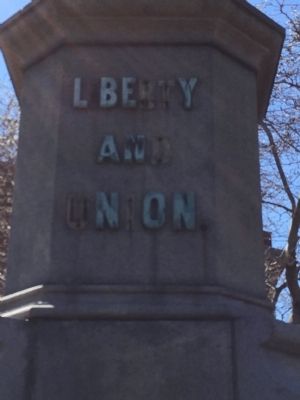 Liberty and Union Marker. Click for full size. Liberty and Union Marker image. Click for full size.