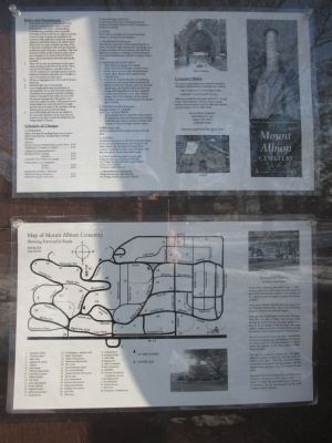 Mount Albion Cemetery Map, Rules, History, Fees. image. Click for full size.