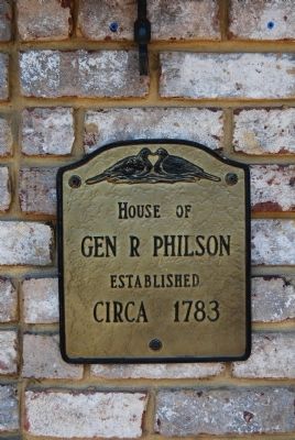 General Robert Philson House plaque image. Click for full size.