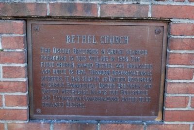 Bethel Church Marker. Click for full size. Bethel Church Marker image. Click for full size.