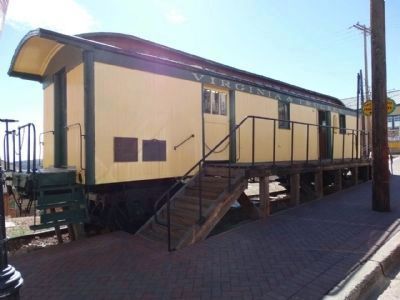 V & T Car No. 13 and Marker. Click for full size. V & T Car No. 13 and Marker image. Click for full size.