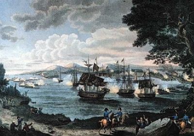 Battle of Plattsburgh engraving. Click for full size. Battle of Plattsburgh engraving image. Click for full size.