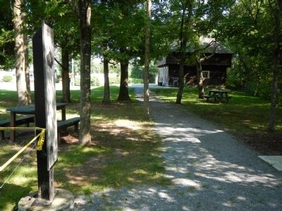 Blockhaus de la Rivière-Lacolle Marker. Click for full size. Blockhaus de la Rivière-Lacolle Marker image. Click for full size.