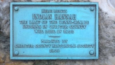 Here Rests Indian Hannah Marker. Click for full size. Here Rests Indian Hannah Marker image. Click for full size.