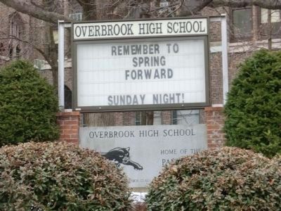Wilt Chamberlain attended Overbrook High School. Click for full size. Wilt Chamberlain attended Overbrook High School image. Click for full size.