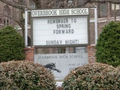 Wilt Chamberlain attended Overbrook High School image. Click for full size.