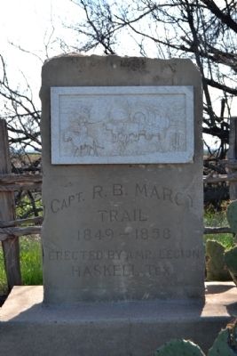 Capt. R.B. Marcy Trail Marker image. Click for full size.