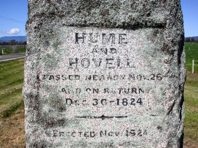 Hume and Hovell Marker image. Click for full size.