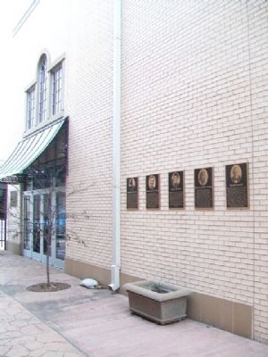 Coleman Theatre Celebrity Park Wall of Fame image. Click for full size.